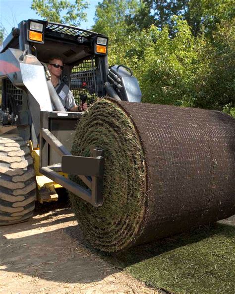 skid steer sod roller attachment